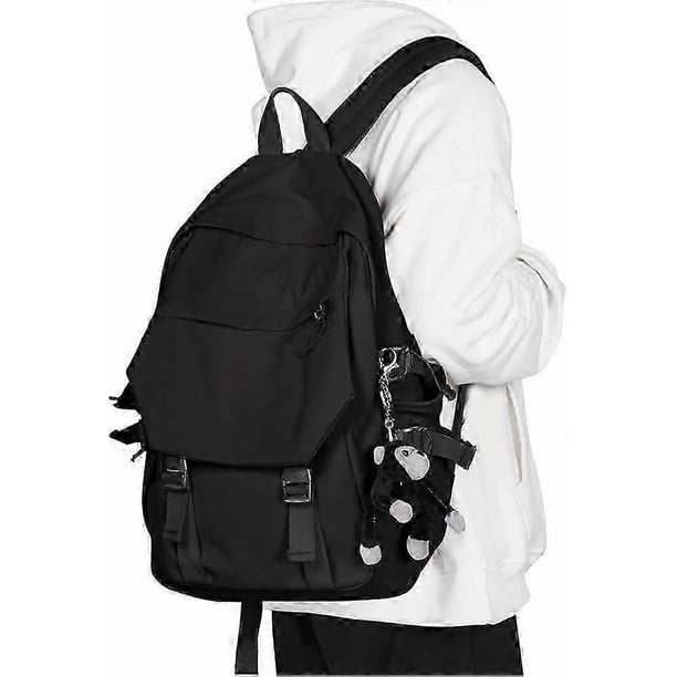 Large Capacity Student Backpack/School Bag, Waterproof, Lightweight, Suitable for Boys and Girls to School, Work and Travel, Black