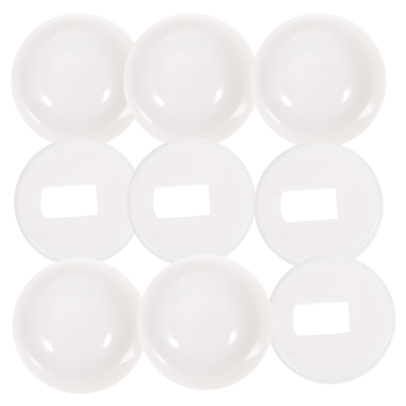 5 Sets Toilet Bolt Cover Round Toilet Pushon Bolt Cap Toilet Screw