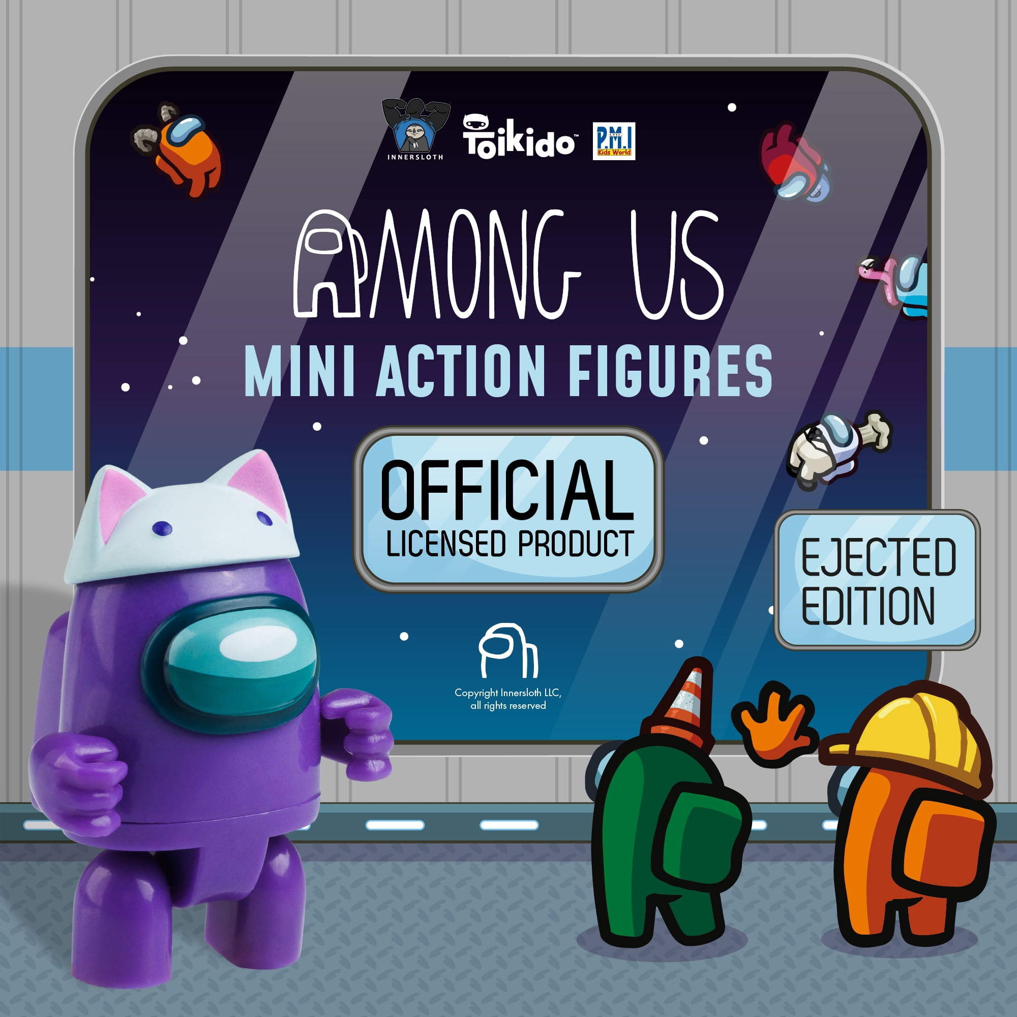 Among Us Articulated Mini Action Figures (6 Pack) in a Deluxe Box