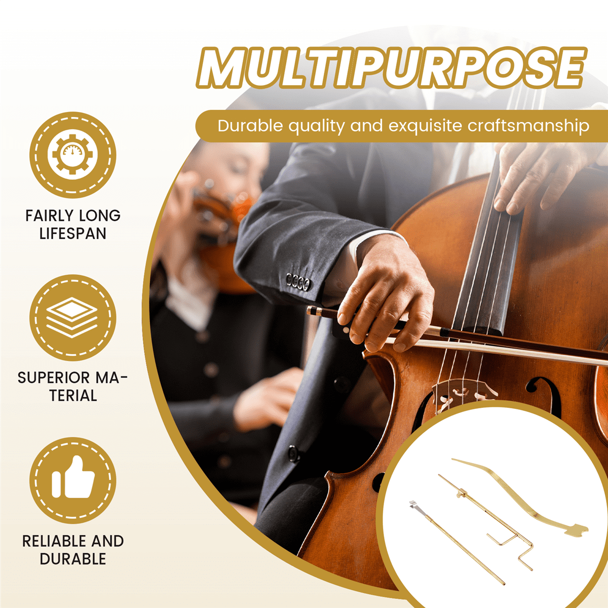 Cello Luthier Tools Kit Cello Sound Post Set Sound Post Installation Tool Cello Making Repair Tools Curved