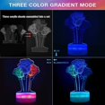 thumbnail image 3 of LETOUR 3D Creative Rose Flower Night Light - Smart Touch, 7 Color Changing, Dual Power, Soft LED for Decor & Gifting, 3 of 9
