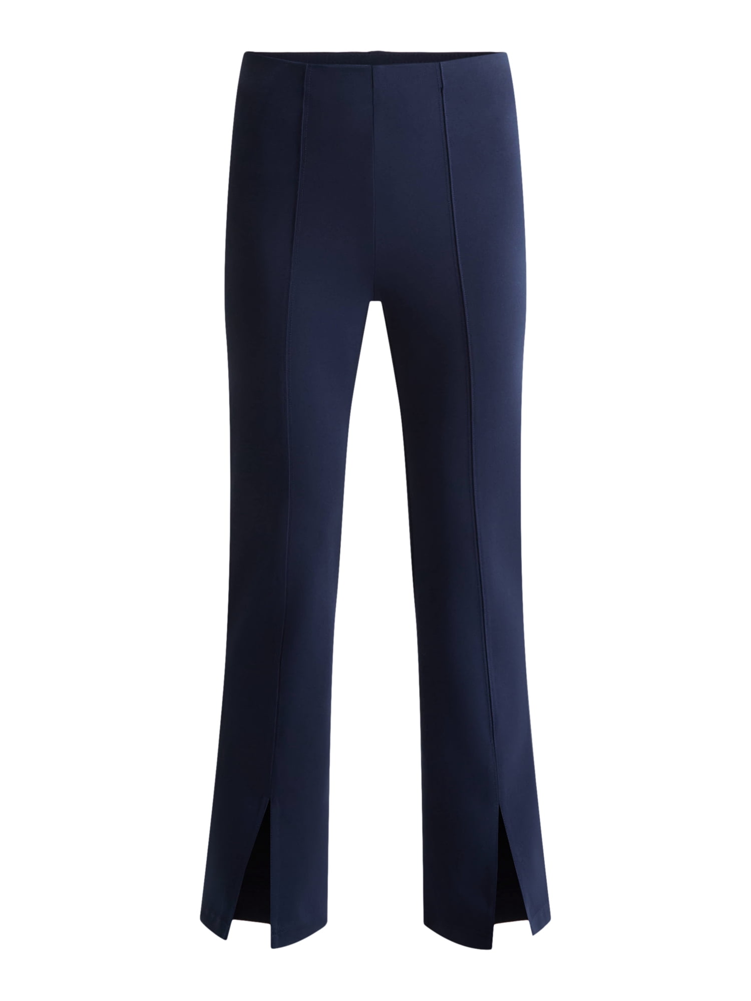 Time and Tru Women's Flare Ponte Pants with Front Slit, 30" Inseam Regular, Sizes XS-XXXL