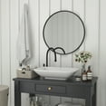 thumbnail image 4 of Flash Furniture Julianne 30" Round Wall Mounted Accent Mirror with Matte Black Frame, 4 of 12