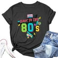 thumbnail image 4 of Womens Tshirt Short Sleeve Vintage 80s Music Graphic Casual Party Blouse Top Grey XL, 4 of 4
