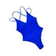 thumbnail image 5 of Trajes de baño para mujer, monokini, traje de baño con copa acolchada, sin espalda, cuello en V, halter M, 5 of 7