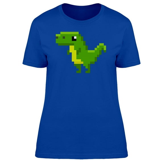 Green Dino In Pixel Art Tee Women's -Image by Shutterstock