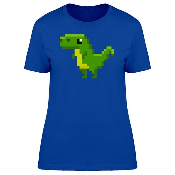 Green Dino In Pixel Art Tee Women's -Image by Shutterstock
