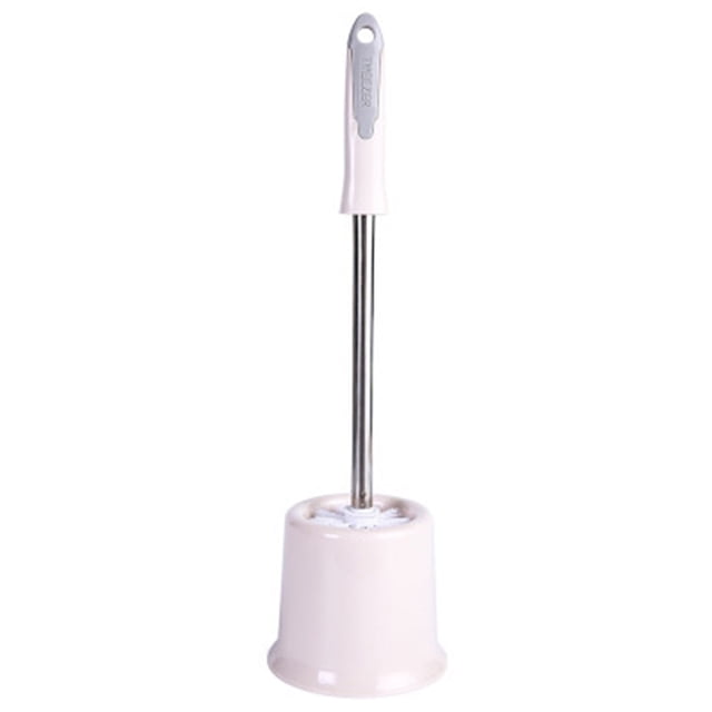 Limpiador de Tazón de Inodoro Y Cepillo de Inodoro Compacto, Kit de Limpieza de Baño de Plástico Gris de 10x10x51cm, Cepillo de Tazón de Inodoro con Base de Almacenamiento para Limpieza de 360 Grados