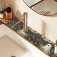 thumbnail image 2 of Yayeee Faucet Mat for Kitchen Sink 14.7" Diatomite Long Splash Guard Pad, Ghost in Strawberry Fields, 2 Pack, 2 of 7