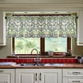thumbnail image 3 of Yayeee Kitchen Curtains Tier Set of 2 Light Filtering 57"x36" Over Sink Window Panels, Beige Floral, 3 of 7