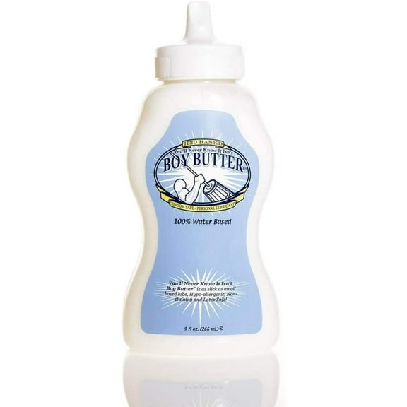 Boy Butter H2O Personal Lubricant, 9 fl oz squeeze (266 ml),Oil Based ,Cream