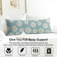 thumbnail image 3 of Floral Body Pillow Cover – Soft & Breathable, Hidden Zipper, 20"x54", Vintage Wildflower & Botanical Print with Butterflies & Bees – Gift for Side Sleepers, Pregnancy, Farmhouse Decor, 3 of 5