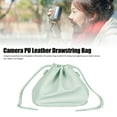 thumbnail image 4 of <p>Pu Leather Drawstring Pouch Bag Camera PU Leather Drawstring Pouch Bag Waterproof Portable PU Leather Camera Bag Case With Shoulder Strap</p>, 4 of 7