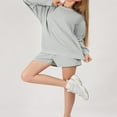 thumbnail image 2 of Ensemble Automne 2 Pcs pour Femmes Chandail en Molleton Col Rond et Shorts, 2 of 6