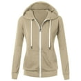 thumbnail image 3 of Uootdi Women's Lightweight Zip Up Hoodie Lightweight Slim Fit Long Sleeve Workout Coat Thin Casual Hooded Jacket with Pocke Gift t, 3 of 7