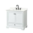thumbnail image 7 of Wyndham Collection Wcs202036s-Qtz-Us3mxx Deborah 36" Free Standing Single Basin Vanity Set, 7 of 7