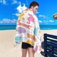 thumbnail image 5 of Colorful Cats Beach Towel, Oversized Travel Towel, Absorbent, Lightweight, Quick Drying, Soft and Comfortable Wash cloth, 5 of 7