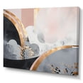 thumbnail image 2 of Designart "Rose Gold Unveiling Reverie IV" Abstract Floral Canvas Print, 2 of 5