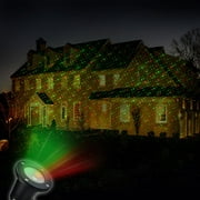 Solar Powered Outdoor Christmas Laser Show Light Projector with 4 Images for the Holiday  (Great For Christmas Decoration OR Simply To ADD Decoration Anytime) No Wires / Wireless /Cordless