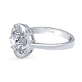 thumbnail image 3 of BERRICLE Sterling Silver Woven Cubic Zirconia CZ Wreath Fashion Ring for Women, Rhodium Plated Size 7.5, 3 of 9