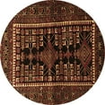 thumbnail image 1 of Ahgly Company Indoor Round Persian Brown Traditional Area Rugs, 5' Round, 1 of 4