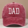 thumbnail image 2 of Aocisk Fathers Day DAD Embroidered Baseball Cap Custom Printed Design For Dad Wine One Size, 2 of 3