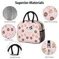 thumbnail image 4 of Lunch Bag Lunch Box for Women Reusable Insulated Lunch Bags,Water-Resistant Delicious Donut Cooler Lunch Tote Bag, Large Capacity for Work Travel Picnic, 4 of 6