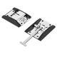 thumbnail image 1 of Vosarea 1 Pair Metal T-style Entry Door Catch Stainless Steel Holder for RV Camper Trailer (Silver), 1 of 4