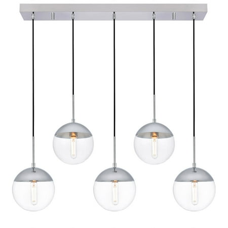 

Pendants 5 Light Fixtures With Chrome Finish Metal/Glass Material E26 Bulb 8 200 Watts