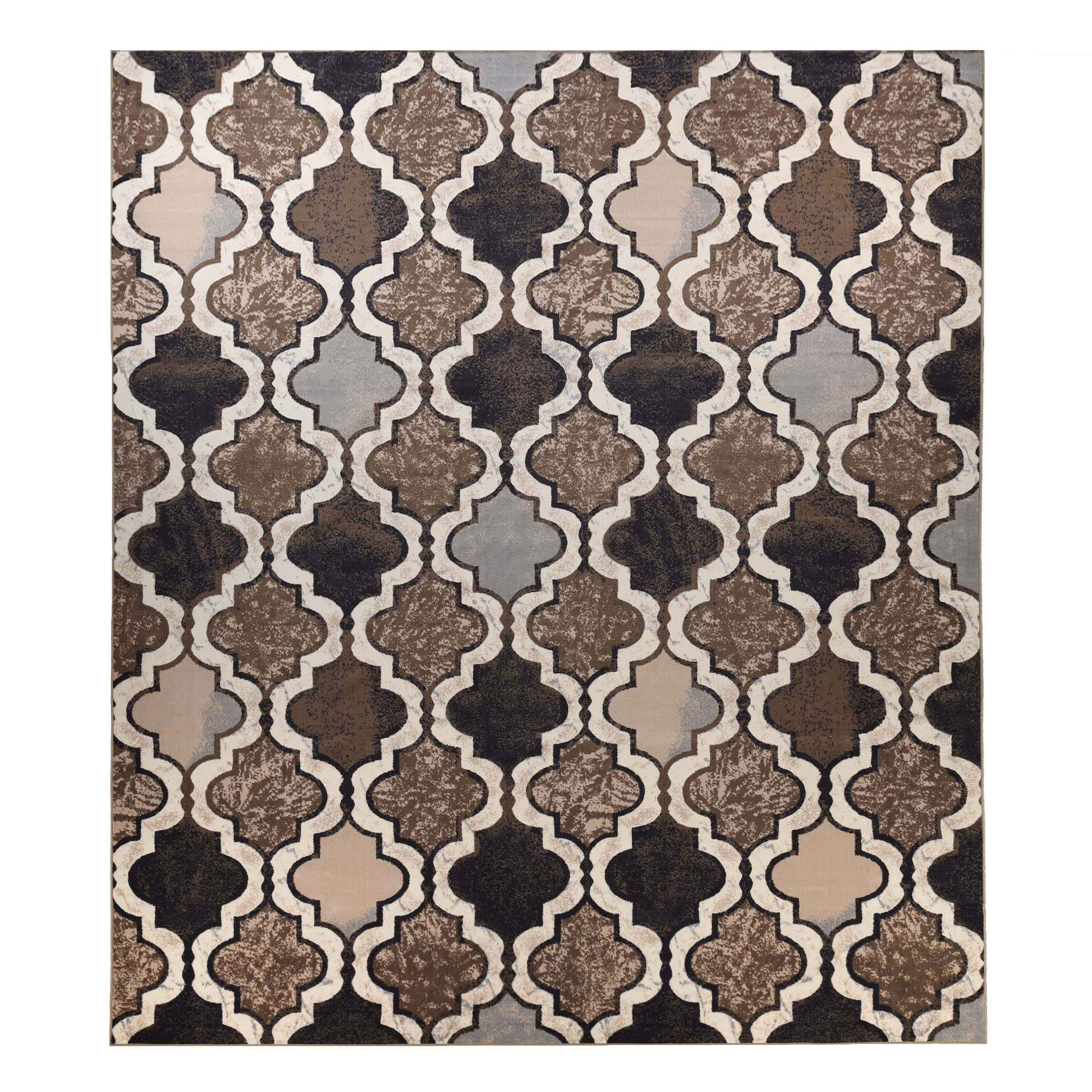 Superior Viking Trellis Indoor Area Rug, 12' x 18', Ivory
