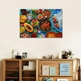 thumbnail image 3 of Kitchen Canvas Wall Art Fruit and Vegetable Food Picture Dining Room Canvas Painting for Home Wall Decor, Vegetable Food Framed Artwork for Kitchen Restaurant Decoration Ready to Hang (12" Hx18 W), 3 of 6