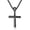 Baseball Cross-Black NO Engraving, variant on Soleilie JEWELRY Sport Necklaces for Men Teen, Football Baseball Soccer Basketball Softball Necklaces with Stainless Steel Chain Athlete Jewelry Sports Fan Gift