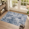 thumbnail image 5 of MICGEEK 3'x5' Abstract Area Rugs, Stain Resistant Washable Throw Rugs for Bedroom Kitchen Entryway, Modern Small Area Rug Front Door Mat Entrance Doormat with Non-Slip Backing, Dark Blue, 5 of 9