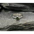 thumbnail image 3 of Green Tourmaline Ring Solitaire Ring Promise Ring Tourmaline Dainty Green Ring, 3 of 5
