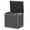 Black rattan grain, variant on FAZZN 30 Gallon Deck Box, Lockable Weatherproof Resin Outdoor Storage Bin, Can Serve as Patio Seat, for Garden, Poolside & Backyard