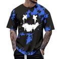 thumbnail image 1 of SOMOWI Mens Shirts & Blouses Everyday Wear Comfortable Stylish Design Outings Or Sports Blue Classic Fall Tees L, 1 of 4