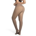 thumbnail image 3 of jinghuiyue Women Fleece Lined Tights Fake Translucent Warm Pantyhose Opaque Thick Stocking Leggings XL, 3 of 7