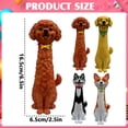 thumbnail image 3 of Poodle Dog Resin Flower Vase,Cute Animal Shaped Vase for Home Decor,Hand-Painted Resin Dog Statue Planter,Multi-Purpose Storage Ornament for Living Room,Garden,Balcony,Gift for Dog Lovers, 3 of 6