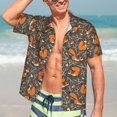 thumbnail image 7 of Susaid Fox And Mushroom Print Short Sleeve Shirts Button Down Casual Shirts Summer Beach Aloha Button Down Short Sleeve for Men ,Large, 7 of 7