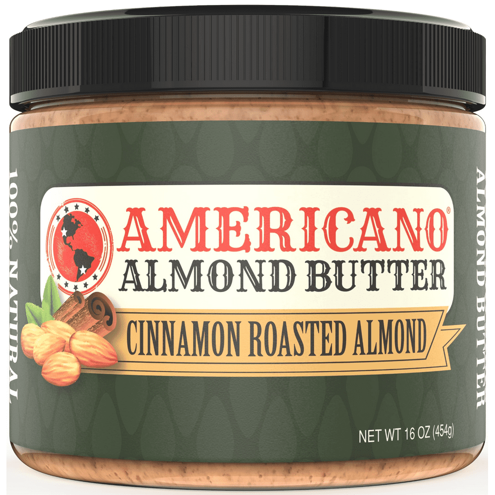 Americano Almond Butter Creamy, Cinnamon Roasted Natural Almond Butter