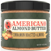 Americano Almond Butter Creamy, Cinnamon Roasted Natural Almond Butter, 16 Ounce, Low Sugar Almond Butter Creamy Almond Butter Natural Almond Butter Low Sugar Almond Butter