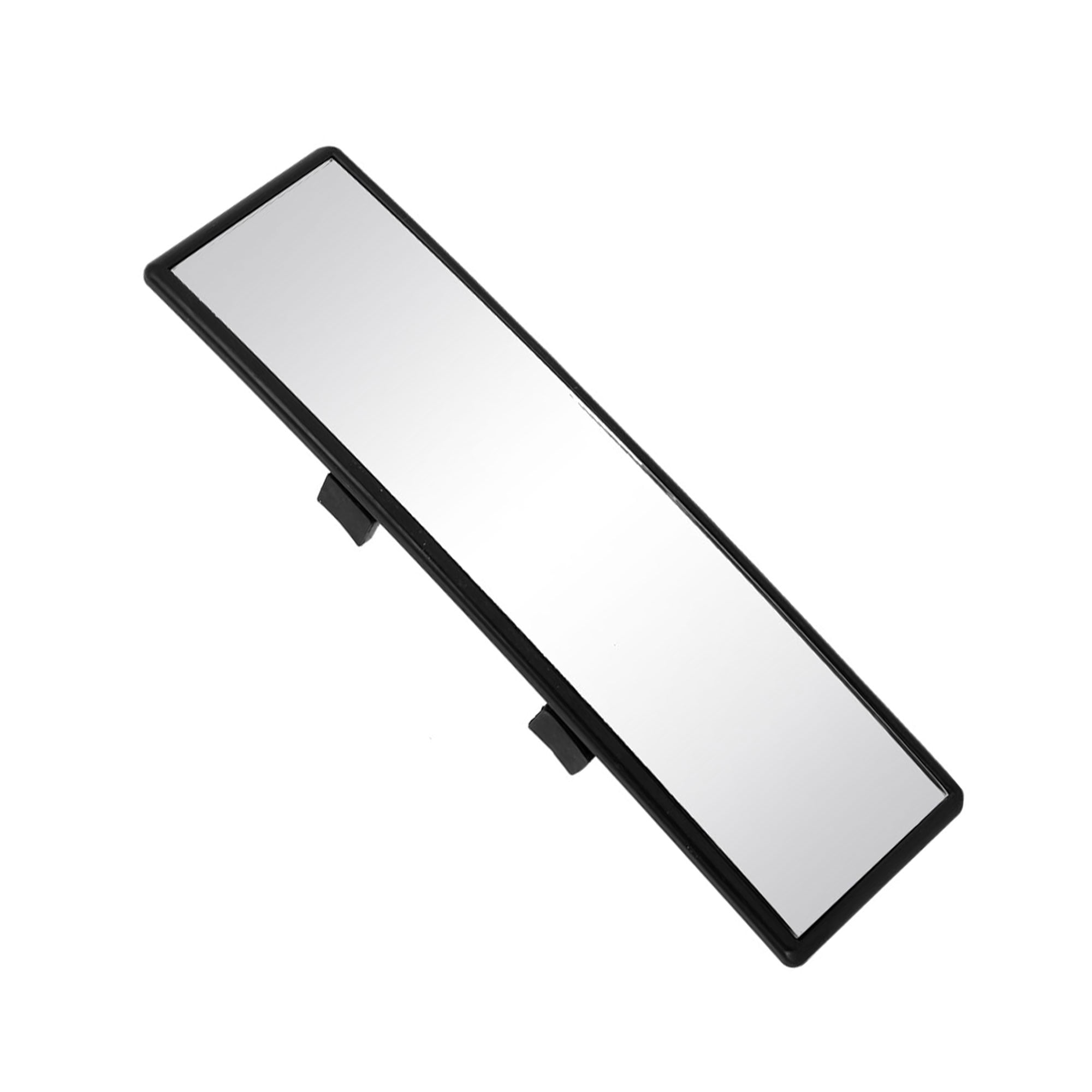 Unique Bargains 8.66" x 2.17" Black Rectangle Curve Rear View Mirror for Car Truck