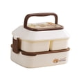 thumbnail image 2 of DOLITY Children Lunch Box Lightweight Food Containers for Fishing Dining Out Office Beige, 2 of 9