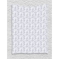 thumbnail image 1 of Ethnic Tapestry, Soft Toned Shabby Traditional Culture Heritage Persian Effects Sacred Motif, Wall Hanging for Bedroom Living Room Dorm Decor, 40W X 60L Inches, Dark Blue White, by Ambesonne, 1 of 2