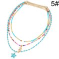 thumbnail image 2 of 3 Pcs Collier Bohème à Perles Collier Ananas Étoile Collier Perlé Pendentif Boho, 2 of 10