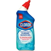 Clorox Toilet Bowl Cleaner Clinging Bleach Gel, Ocean Mist, 24 Fluid Ounces