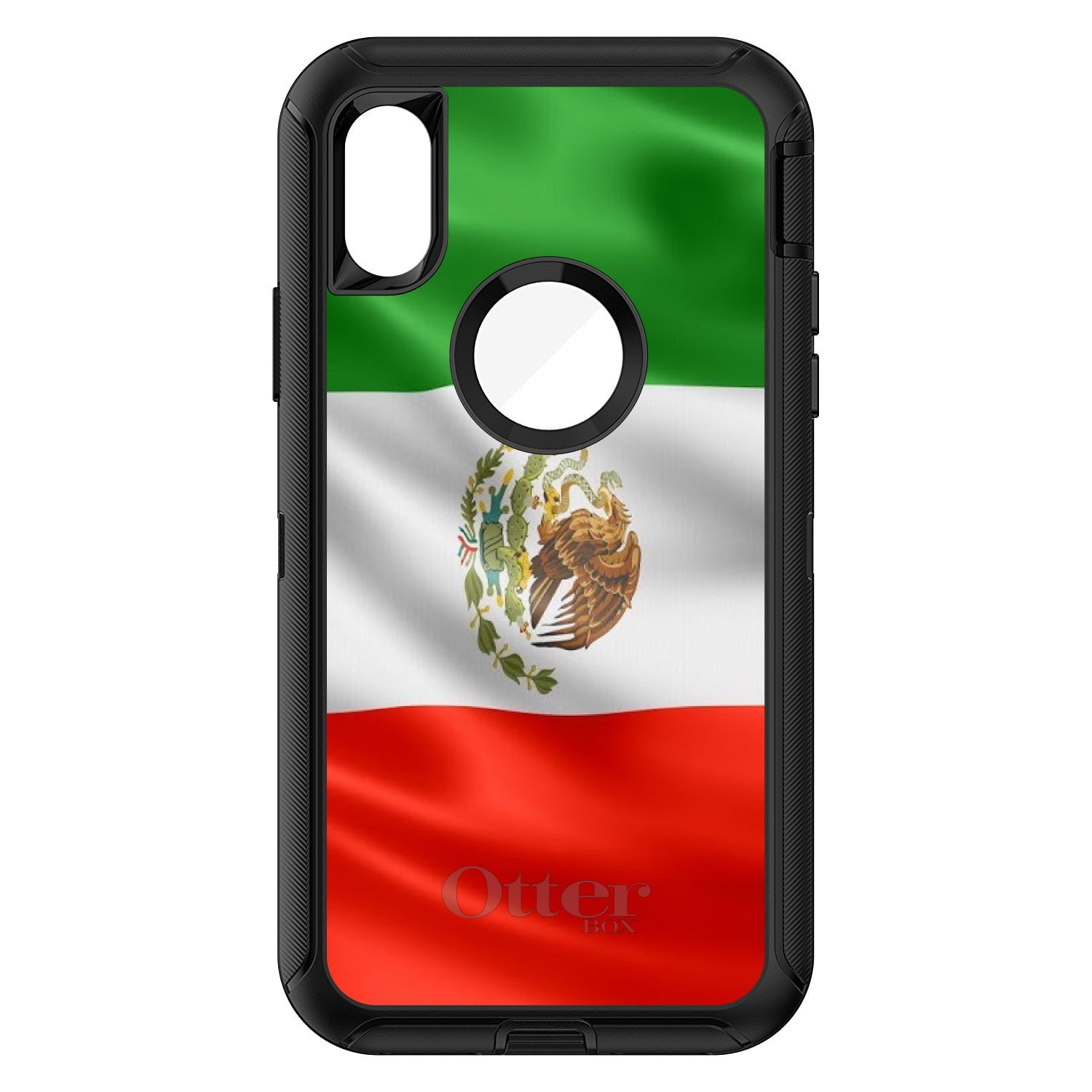 DistinctInk Custom Black OtterBox Defender Series Case for Apple iPhone X 10 Red... by DistinctInkâ„¢