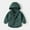 Army Green, variant on fnnxnal Toddler Khaki Hooded Jacket 3T - Polyester Lightweight Coat with Pockets, Zip & Button, Durable for Spring Fall, Everyday Toddler Outerwear