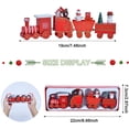 thumbnail image 2 of Mini tren de madera, decoraciones navideñas de trenes, decoraciones navideñas, decoraciones navideñas de caravanas en miniatura, minifiguras, decoraciones interiores para el hogar MFZFUKR ZYY-0515, 2 of 5