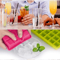 thumbnail image 2 of Máquina para hacer hielo, bandeja de silicona para cubitos de hielo, flexible, fácil de liberar, de grado alimenticio, no tóxica, sin BPA, moldes reutilizables para cubitos de hielo para cócteles y, 2 of 8